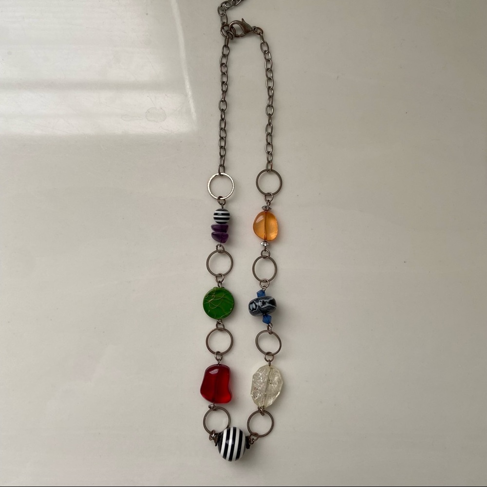 Funky Multicolor Beaded Necklace